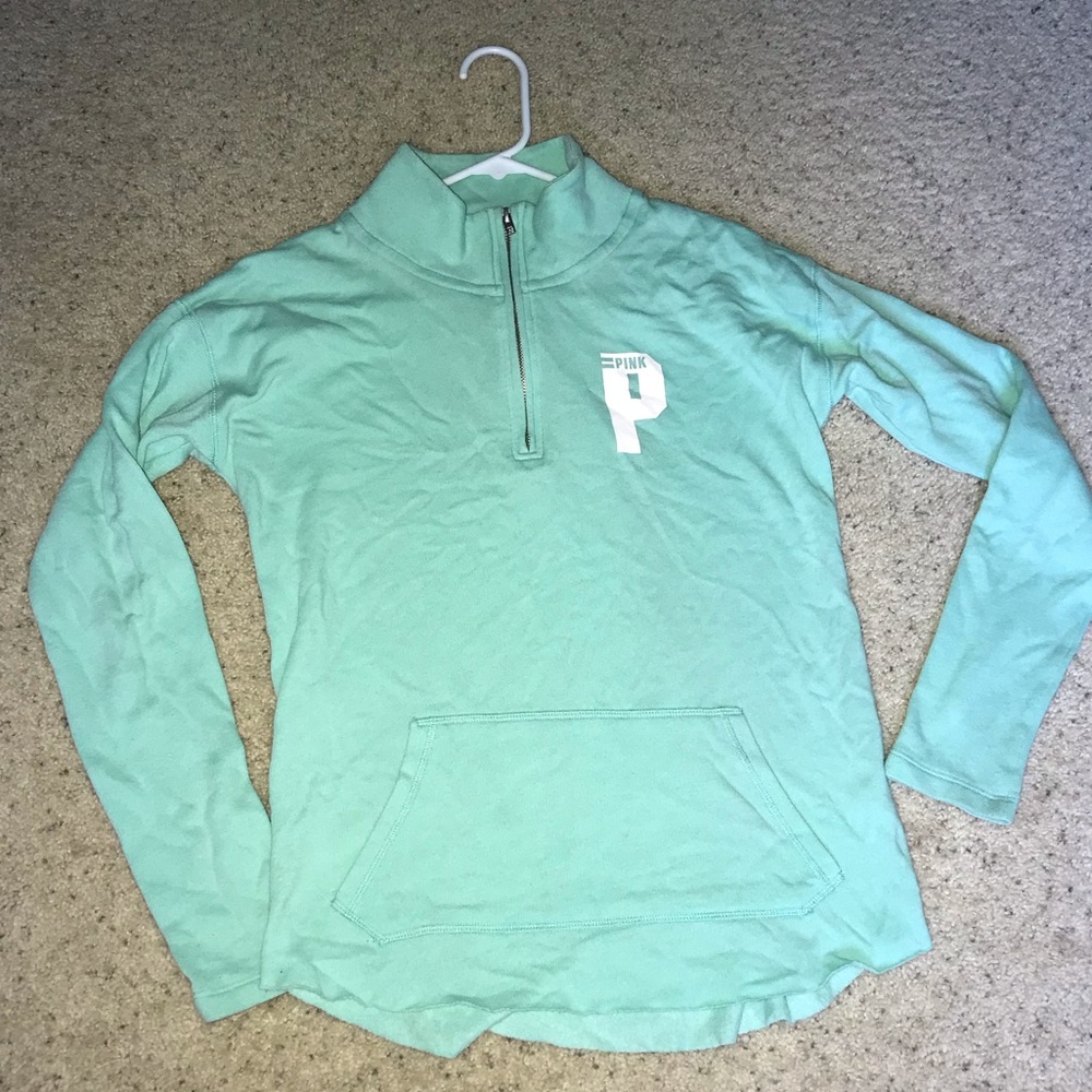 Turquoise Love Pink pullover